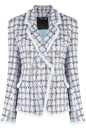 Philipp Plein Blazer de tweed con botones