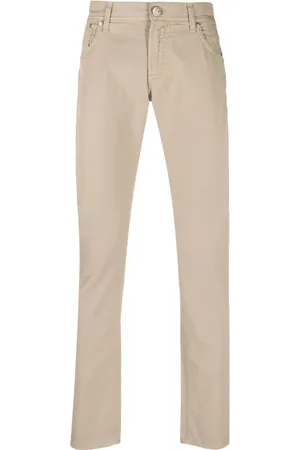 corneliani Pantalones skinny con tiro bajo