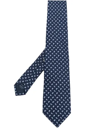 corneliani Corbata de seda con motivo bordado