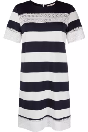 Twin-Set Vestido corto con rayas estampadas
