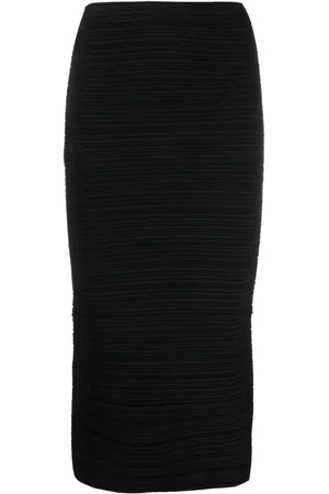 Serafini Falda midi con diseño plisado