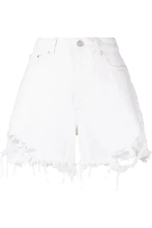 Stella McCartney Shorts de mezclilla con efecto envejecido