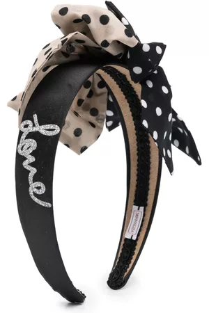MONNALISA Polka dot-print bow headband