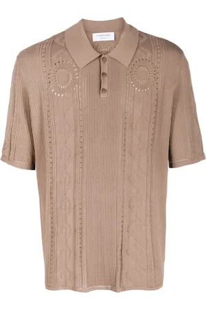 Marine Serre Playera tipo polo Moon Diamant