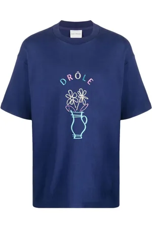 Drôle de Monsieur Playera con diseño bordado