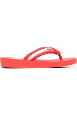 Kenzo Flip flops con motivo de rayas y parche del logo