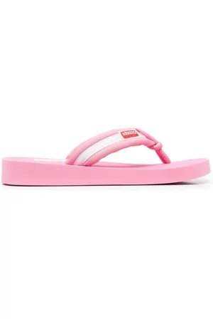 Kenzo Flip flops con motivo de rayas y parche del logo