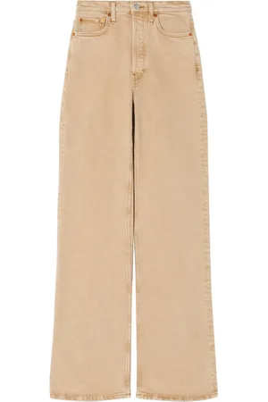 RE/DONE Jeans rectos con tiro alto