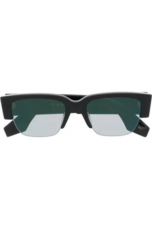 Alexander McQueen Lentes de sol con logo estampado