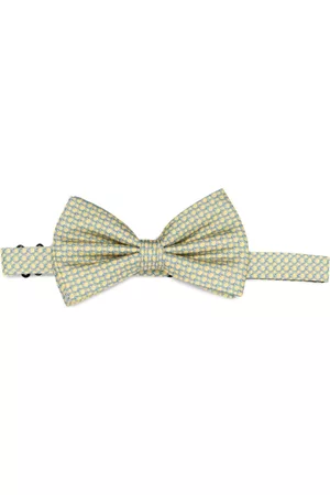 Lady Anne Graphic-print silk bow tie
