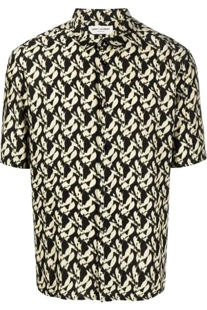 Saint Laurent Camisa con estampado abstracto