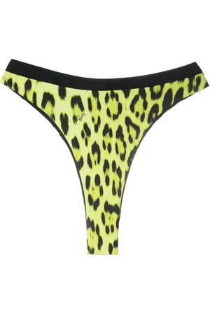 Roberto Cavalli Bikini bottom con estampado de leopardo