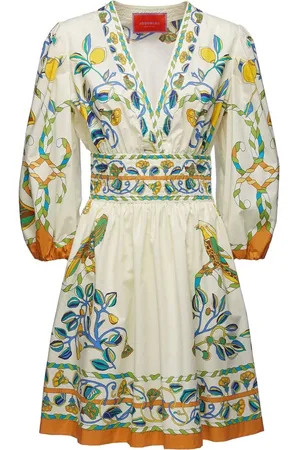 La DoubleJ Vestido corto con estampado floral