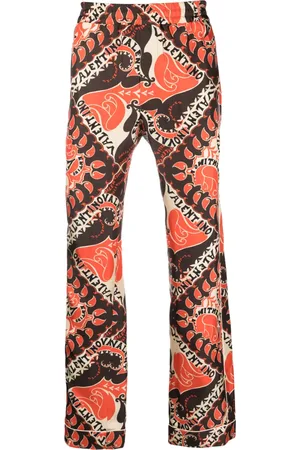 VALENTINO GARAVANI Pantalones estilo pijama con estampado abstracto