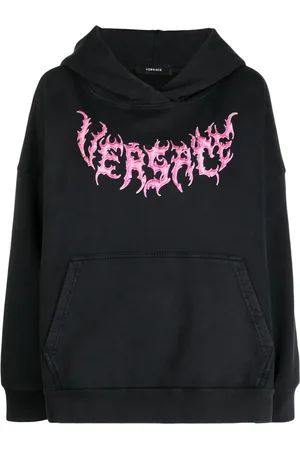 VERSACE Hoodie con logo estampado