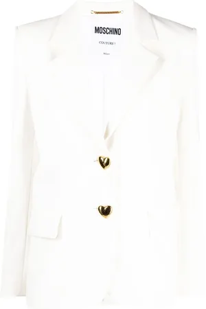 Moschino Blazer con botones en forma de corazón