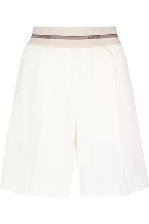 Helmut Lang Shorts de vestir con logo en la pretina