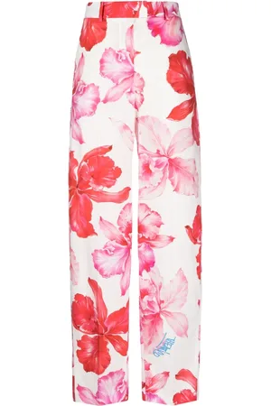 The Attico Pantalones tapered Jagger con estampado floral