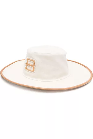 Borsalino Sombrero de verano con logo bordado