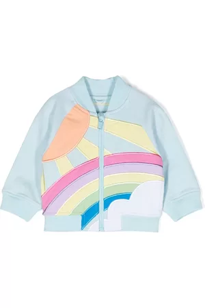 Stella McCartney Rainbow-print cotton bomber jacket