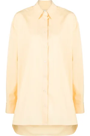 Loulou Studio Camisa con cierre de botones oculto