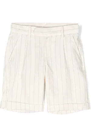 ELEVENTY Shorts de vestir con rayas estampadas