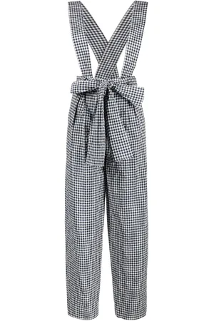 Kenzo Pantalones con estampado de cuadros gingham