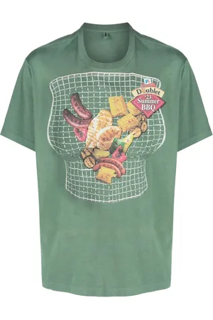 DOUBLET Playera con estampado gráfico