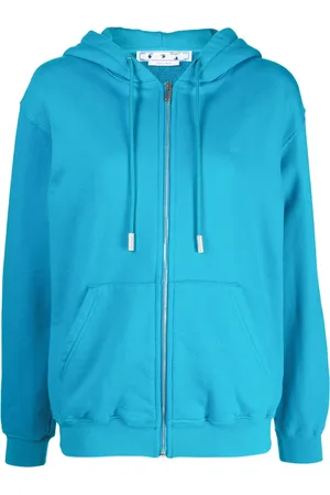 OFF-WHITE Hoodie con cierre y motivo Diag