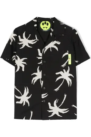 BARROW Camisa con estampado de palmeras