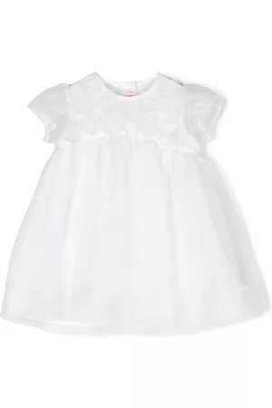 Il gufo Vestido acampanado con aplique floral