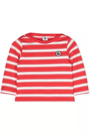 Petit Bateau Playeras - Stripe-pattern cotton T-shirt