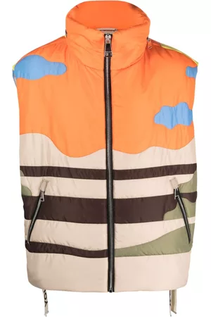 Khrisjoy Chaleco capitonado con desierto estampado