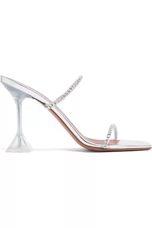 Amina Muaddi Mules Gilda con tacón 95mm