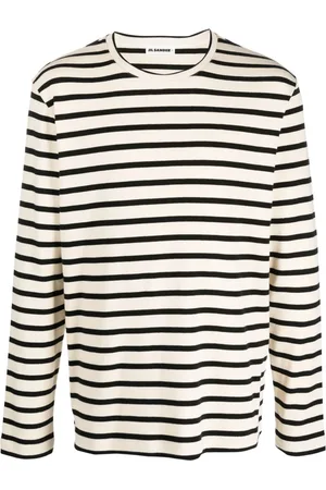 Jil Sander Camisa manga larga con rayas estampadas