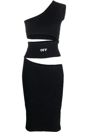 OFF-WHITE Vestido midi con aberturas