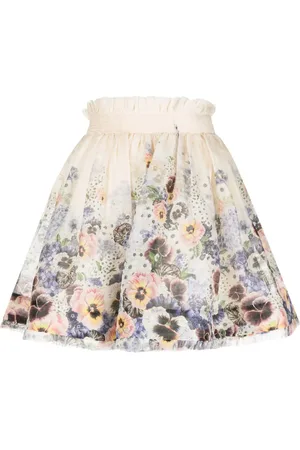 ZIMMERMANN Falda corta Tama con estampado floral