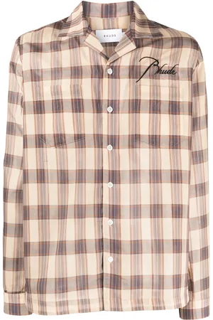 Rhude Camisa con logo bordado