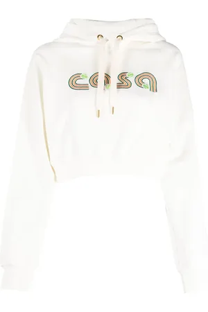 Casablanca Hoodie con logo bordado y cordones