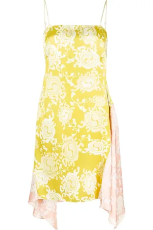 Dsquared2 Vestido con diseño drapeado y estampado floral
