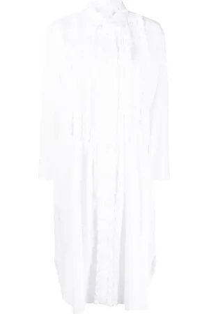 Comme des Garçons Detalle de camisa con volantes
