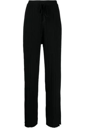 B+AB Pantalones de crepé con tiro alto