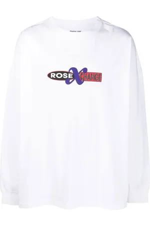 MARTINE ROSE Playera manga larga con logo estampado
