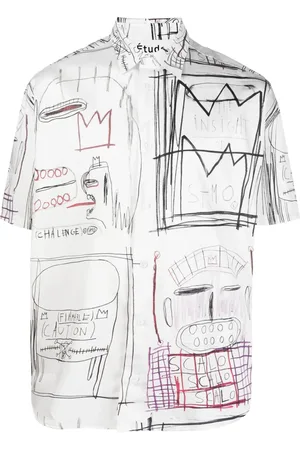 Etudes Camisa manga corta estampada de Études x Jean-Michel Basquiat