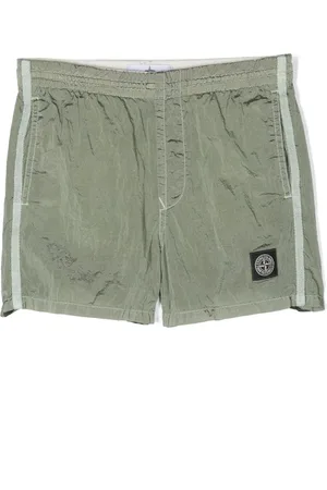 Stone Island Shorts de playa con parche del logo