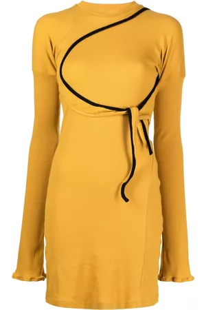 OTTOLINGER Vestido de canalé con cintura lazada
