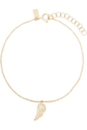 EF Collection Pulsera Angel Wing en oro amarillo de 14kt con diamante