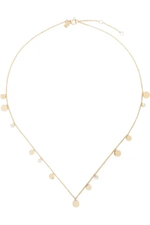EF Collection Collar Confetti Chain en oro amarillo de 14kt con diamantes