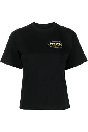 Heron Preston Playera Racing con logo estampado