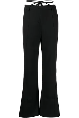 B+AB Pantalones acampanados con lazo en la espalda